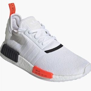 Adidas NMD_R1 White with Red Accents
